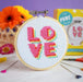 The Make Arcade Needlecraft The Make Arcade 'LOVE' Mini Cross Stitch Kit