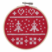 Trimits Needlecraft Trimits Cross Stitch Kit with Hoop - Nordic Red 5029784867161