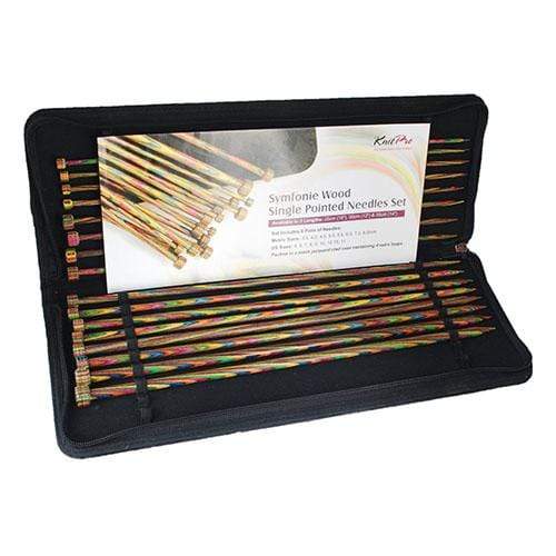 KnitPro Needles KnitPro Symfonie Wood Single Point Knitting Needle Set - 25cm (Set of 8 Pairs)