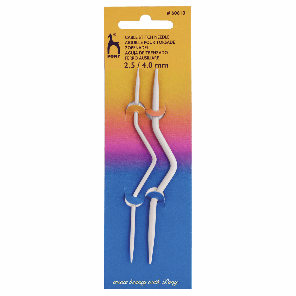 Pony Needles Pony Cable Stitch Needles (Bent) - 2.50-4.00mm 8901003606102