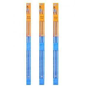 Pony Needles Pony Single Point Knitting Needles - 40cm - Aluminium - (2.00mm - 5.50mm)