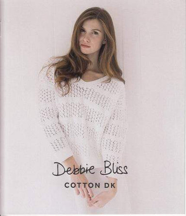 Debbie Bliss Patterns Debbie Bliss Cotton DK - Lace and Moss Stitch Sweater (DB002) 5060352730937