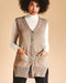 Erika Knight Patterns Erika Knight Studio Linen - Papyrus Sleeveless Tunic Cardigan 5015832417549