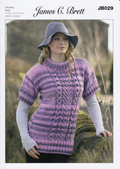 James C. Brett Patterns James C. Brett Marble Chunky - Sweater (JB029) 5060019097717