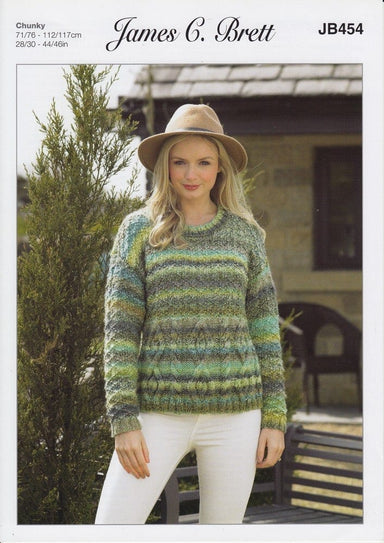 James C. Brett Patterns James C. Brett Marble Chunky - Sweater (JB454) 5055559609506