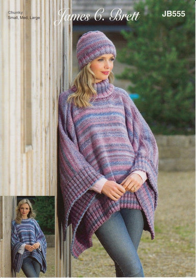 James C. Brett Patterns James C. Brett Marble Chunky - Tabbard & Hat (JB555) 5055559612384