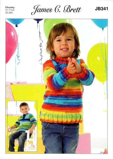 James C. Brett Patterns James C. Brett Party Time Chunky - Sweaters (JB341) 5055559606574