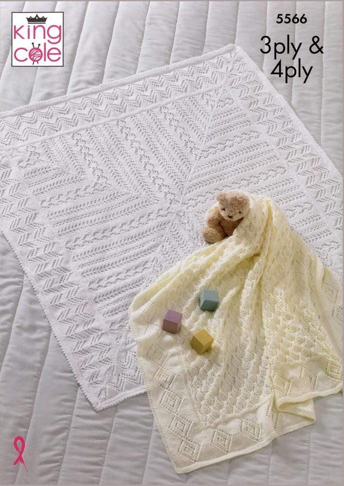 King Cole Ply and Ply Baby Blankets (5566) — Sconch Yarn Shop