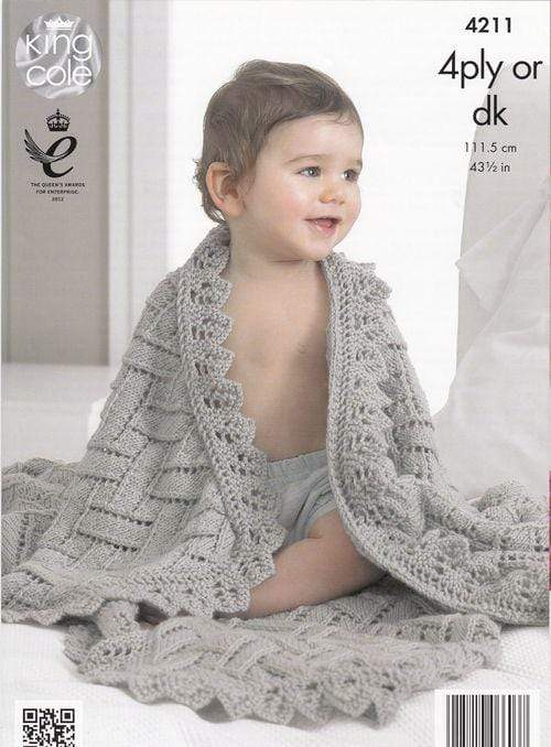 King Cole Patterns King Cole 4 Ply & DK - Shawls (4211) 5015214066037