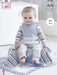 King Cole Patterns King Cole Big Value Baby 4 Ply - Sweater, V Neck Cardigan, Waistcoat and Blanket (5136) 5015214338110