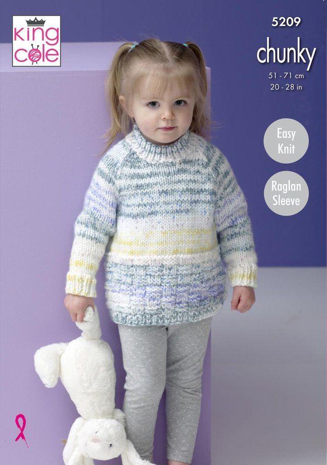 King Cole Patterns King Cole Comfort Cheeky Chunky - Sweater & Cardigan (5209) 5015214915694