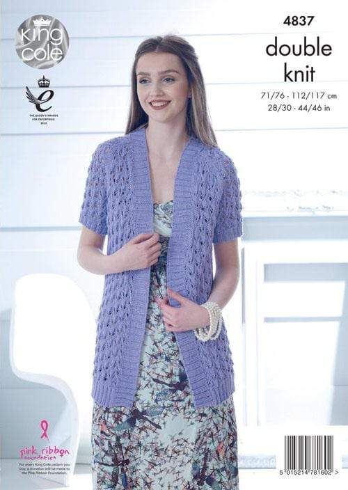 King Cole Patterns King Cole Cottonsoft DK - Cardigans (4837) 5015214781602