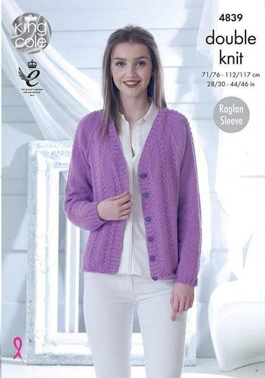 King Cole Patterns King Cole Cottonsoft DK - Sweater and Cardigan (4839) 5015214781626