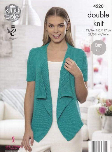 King Cole Patterns King Cole Cottonsoft DK - Waterfall Cardigans (4520) 5015214823531