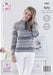 King Cole Patterns King Cole Drifter 4 Ply - Sweater & Slipover (5385) 5057886007482