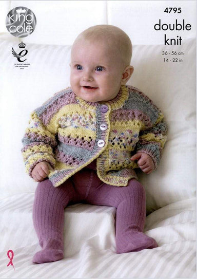 King Cole Patterns King Cole Drifter Baby DK - Cardigans, Hat & Blanket (4795) 5015214781565