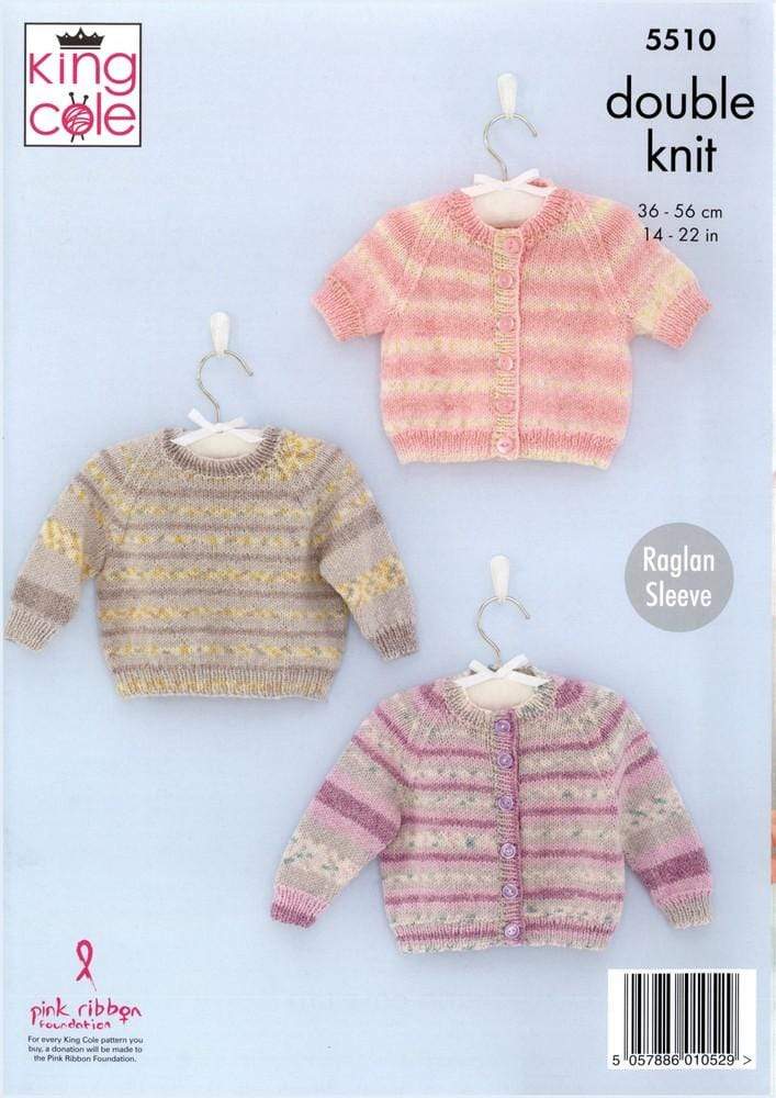 King Cole Patterns King Cole Drifter Baby DK - Cardigans & Sweater (5510) 5057886010529