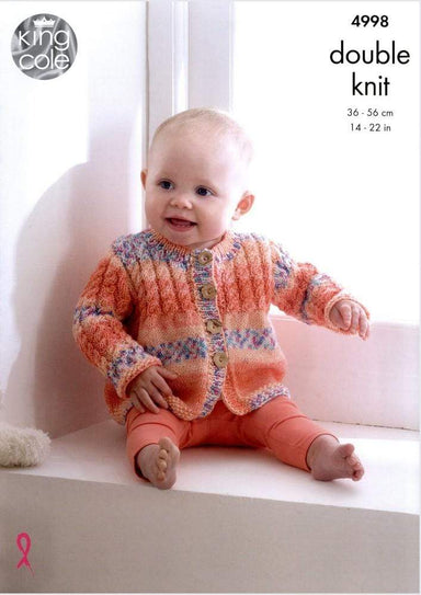 King Cole Patterns King Cole Drifter Baby DK & Cottonsoft DK - Jackets & Gilets (4998) 5015214835077