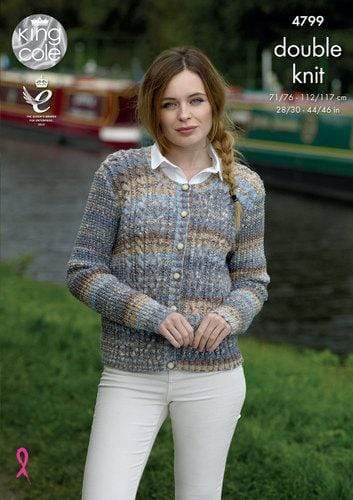 King Cole Patterns King Cole Drifter DK - Cardigan and Waistcoat (4799) 5015214781404