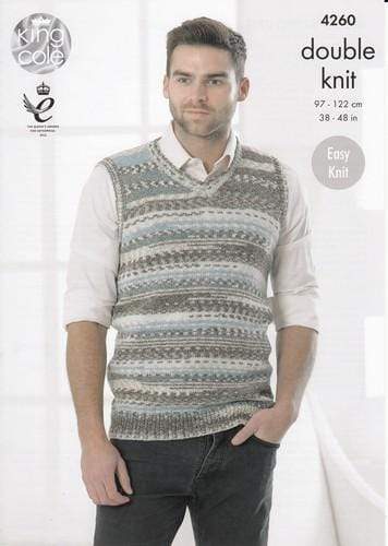 King Cole Patterns King Cole Drifter DK - Slipover and Waistcoat (4260)