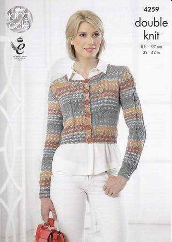 King Cole Patterns King Cole Drifter DK - Waistcoat and Cardigan (4259)