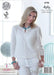 King Cole Patterns King Cole Giza Cotton 4 Ply - Lady's Crochet Cardigan with 3-4 sleeves (4790) 5015214781305