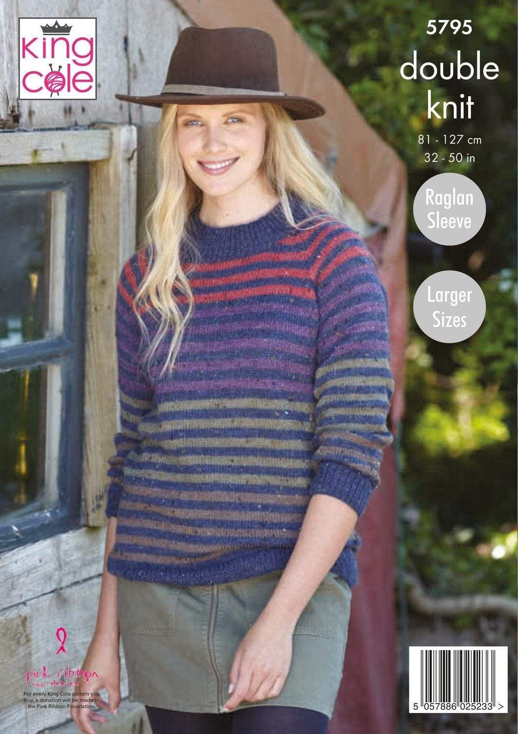 King Cole Patterns King Cole Homespun DK - Ladies Round and High Neck Sweaters (5795) 5057886025233
