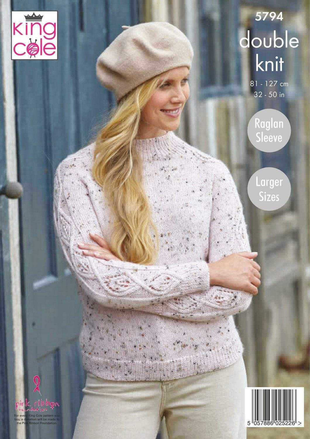 King Cole Patterns King Cole Homespun DK - Ladies Round and Stand Up Neck Sweaters (5794) 5057886025226