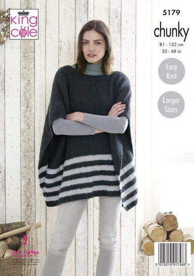 King Cole Patterns King Cole Timeless Chunky - Ponchos (5179) 5015214917483