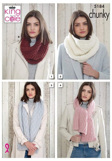 King Cole Patterns King Cole Timeless Chunky - Snoods & Scarves (5184) 5015214917537