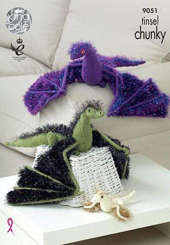 King Cole Patterns King Cole Tinsel Chunky & DK - Dragons (9051) 5015214780148
