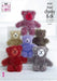 King Cole Patterns King Cole Tinsel Chunky & DK - Tinsel Teddies (9107) 5057886004795