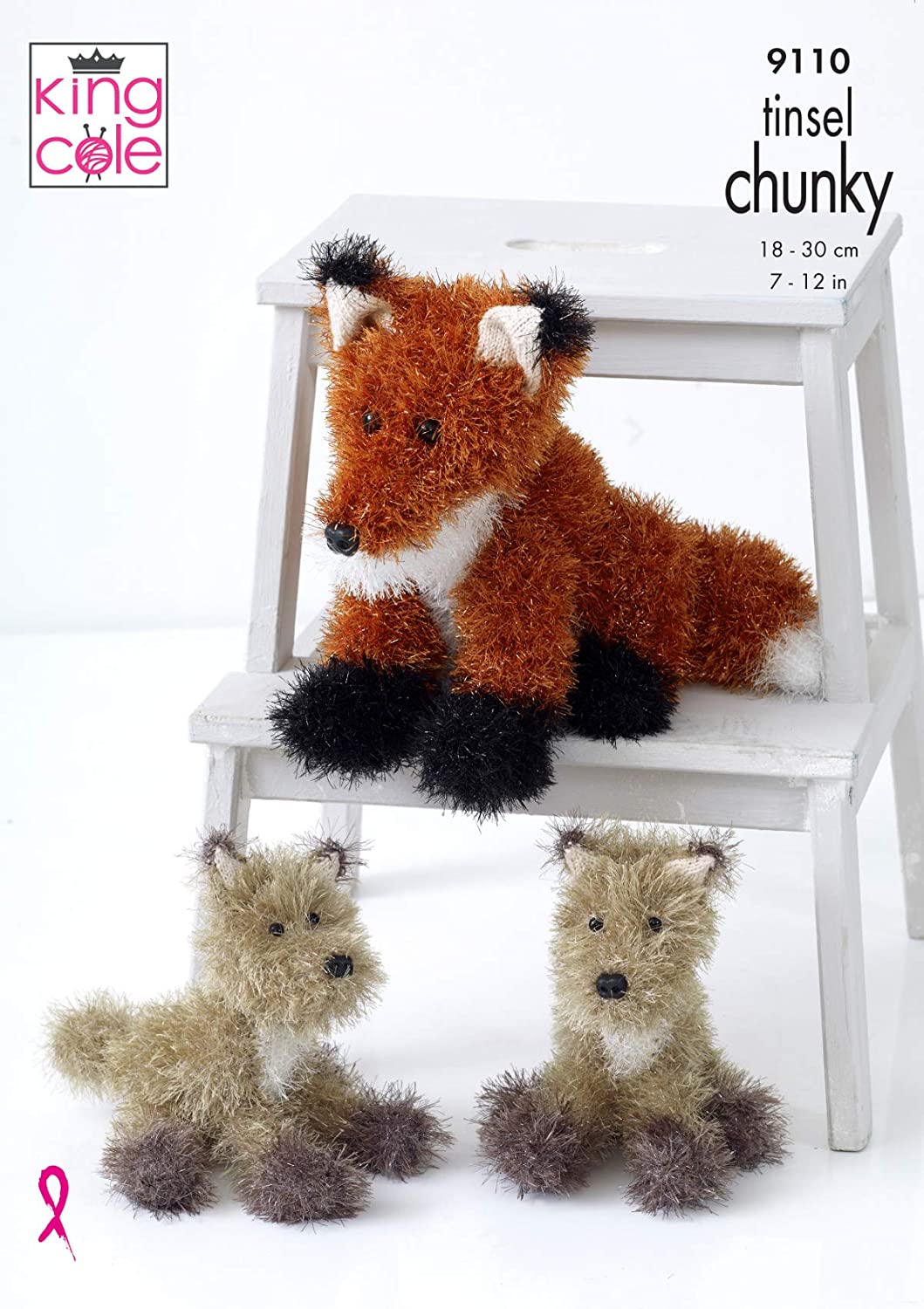King Cole Patterns King Cole Tinsel Chunky - Fox (9110) 5057886003828