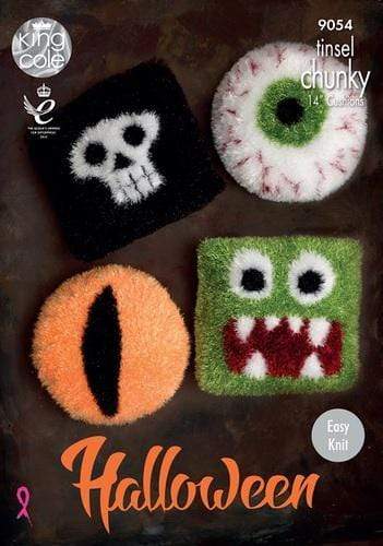 King Cole Patterns King Cole Tinsel Chunky - Halloween Cushions (9054) 5015214781046