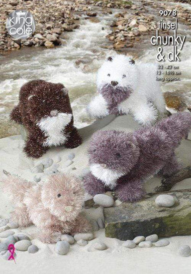 King Cole Patterns King Cole Tinsel Chunky - Otters (9078) 5015214989190