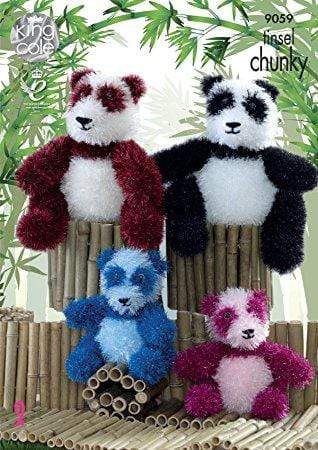 King Cole Patterns King Cole Tinsel Chunky - Panda Toys (9059) 5015214780551