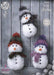 King Cole Patterns King Cole Tinsel Chunky - Snowmen - Small, Medium and Large (9030) 5015214222471