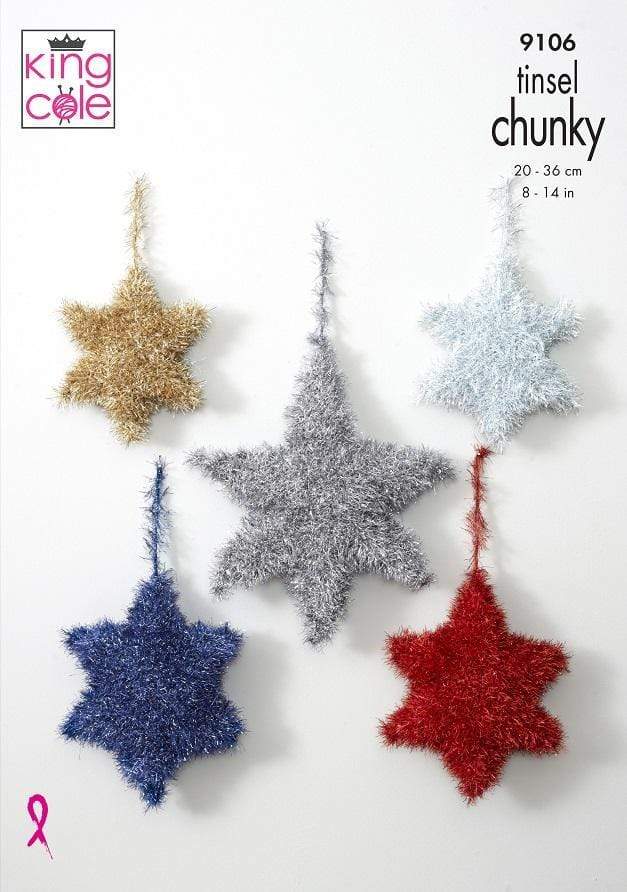 King Cole Patterns King Cole Tinsel Chunky - Tinsel Stars (9106) 5057886004825
