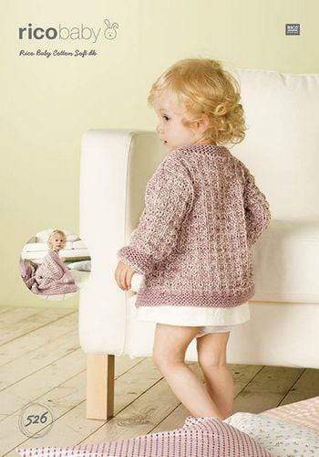Rico Design Patterns Rico Design Baby Cotton Soft DK - Cardigan and Blanket (526) 4050051550814