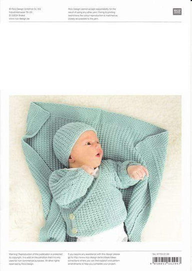 Rico Design Patterns Rico Design Baby Cotton Soft DK - Cardigan, Hat, Bootees and Blanket (704) 4050051562947