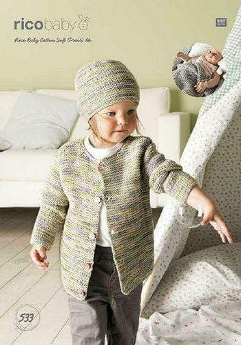 Rico Design Patterns Rico Design Baby Cotton Soft DK - Jacket, Hat and Blanket (533) 4050051550883
