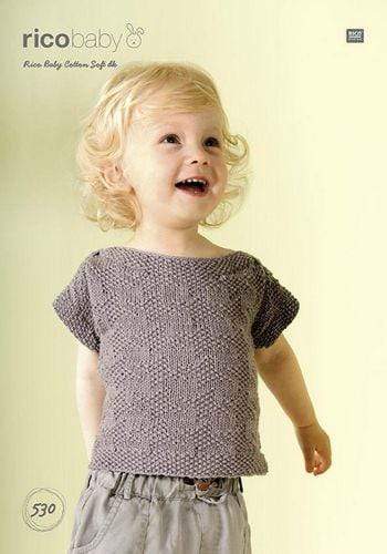 Rico Design Patterns Rico Design Baby Cotton Soft DK - Short and Long Sleeve Jumper (530) 4050051550852