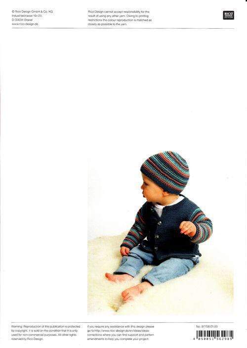 Rico Design Patterns Rico Design Baby Cotton Soft DK - Sweater, Cardigan and Hat (708) 4050051562985
