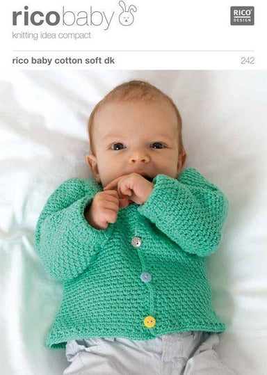 Rico Design Patterns Rico Design Baby Cotton Soft DK - Waistcoat and Cardigan in Tweed Pattern (242) 4050051528547