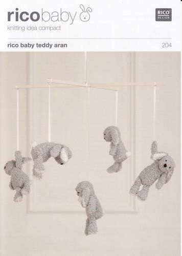 Rico Design Patterns Rico Design Baby Teddy Aran - Children's Bunny Mobile (204) 4050051522743