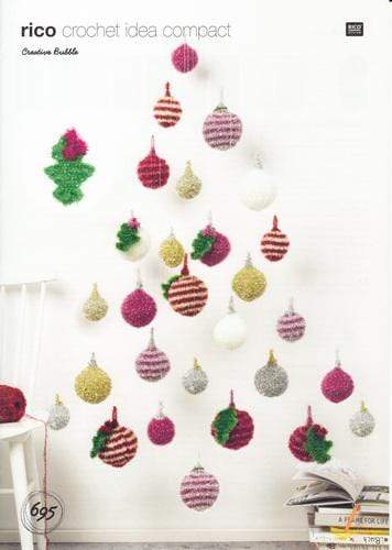Rico Design Patterns Rico Design Creative Bubble - Christmas Bauble and Holly Leaf (695) 4050051560028