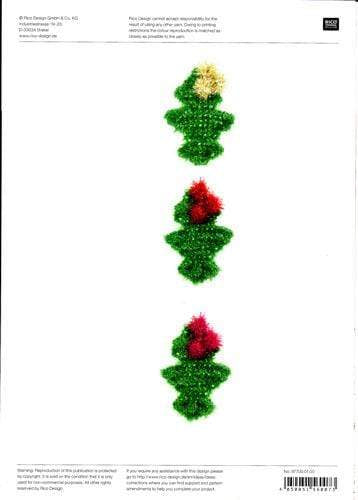 Rico Design Patterns Rico Design Creative Bubble - Father Christmas, Christmas Stocking and Holly Leaf (700) 4050051560073