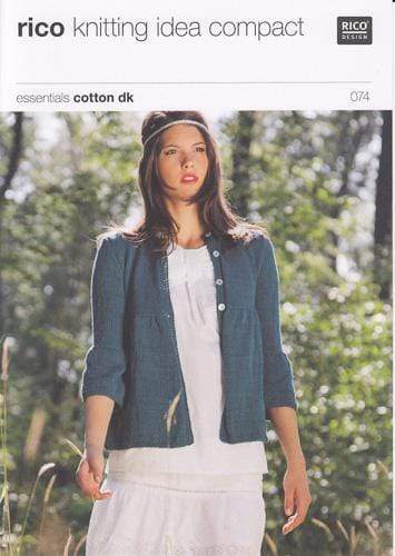 Rico Design Patterns Rico Design Essentials Cotton DK - Cardigan with Puffed Sleeves (074) 4050051508945