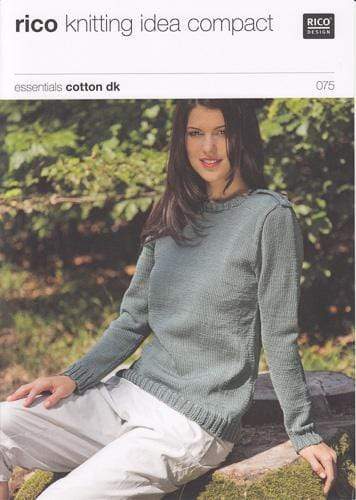 Rico Design Patterns Rico Design Essentials Cotton DK - Long and Short Sleeved Sweater (075) 4050051508952