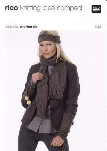 Rico Design Patterns Rico Design Essentials Merino DK - Cuffs, Headband and Scarf (044) 4050051506521
